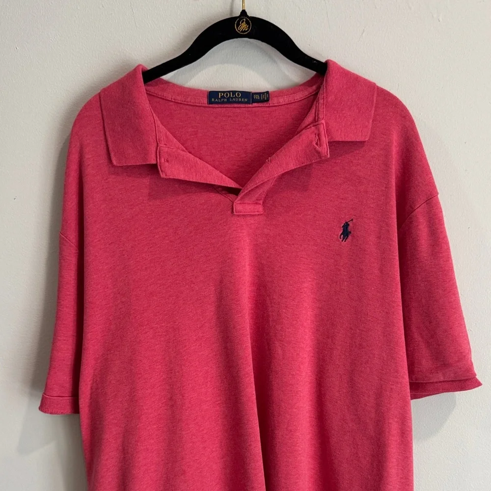 Polo by Ralph Lauren Men's Pink‎ Polo Shirt XXL TTG
